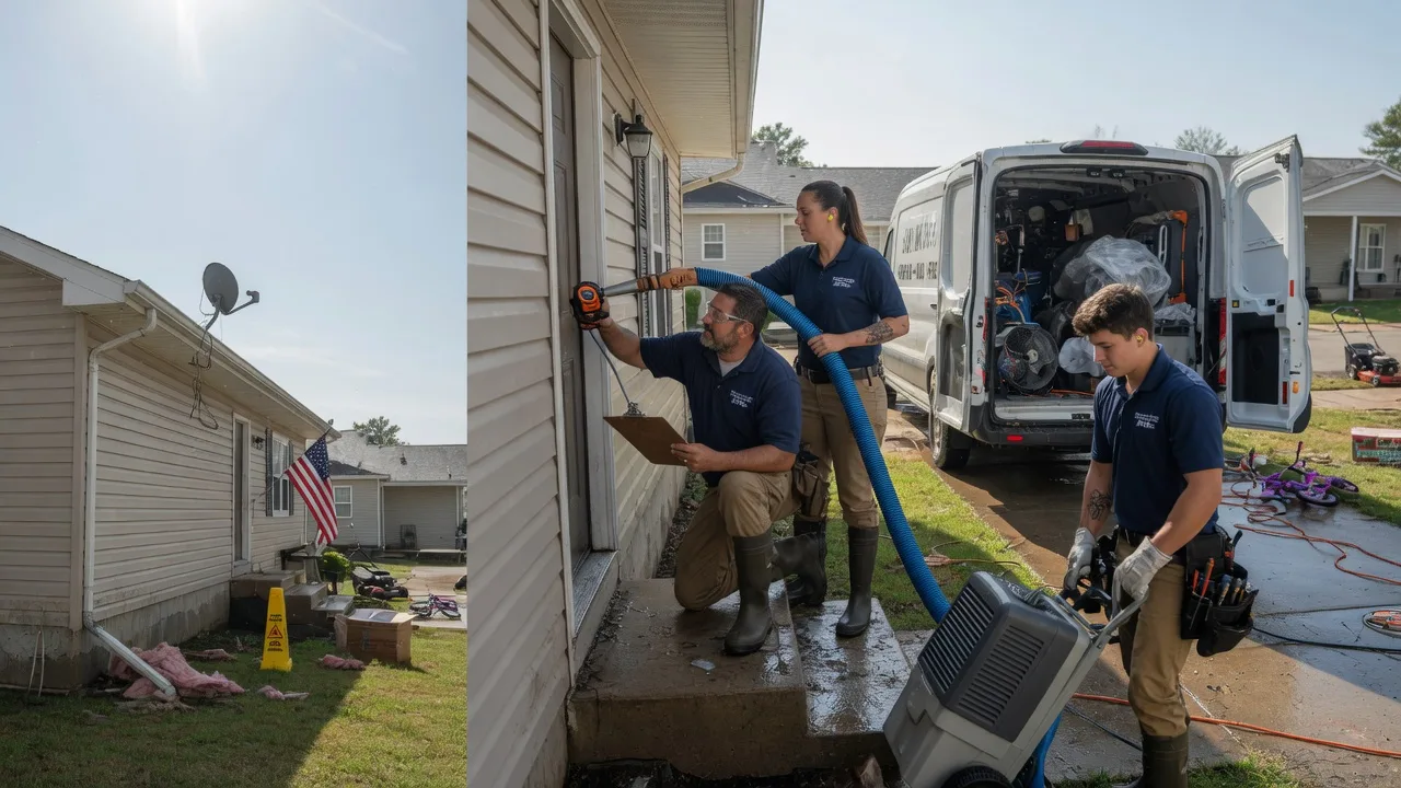 Ceiling Water Damage Restoration in Janesville, WI near me